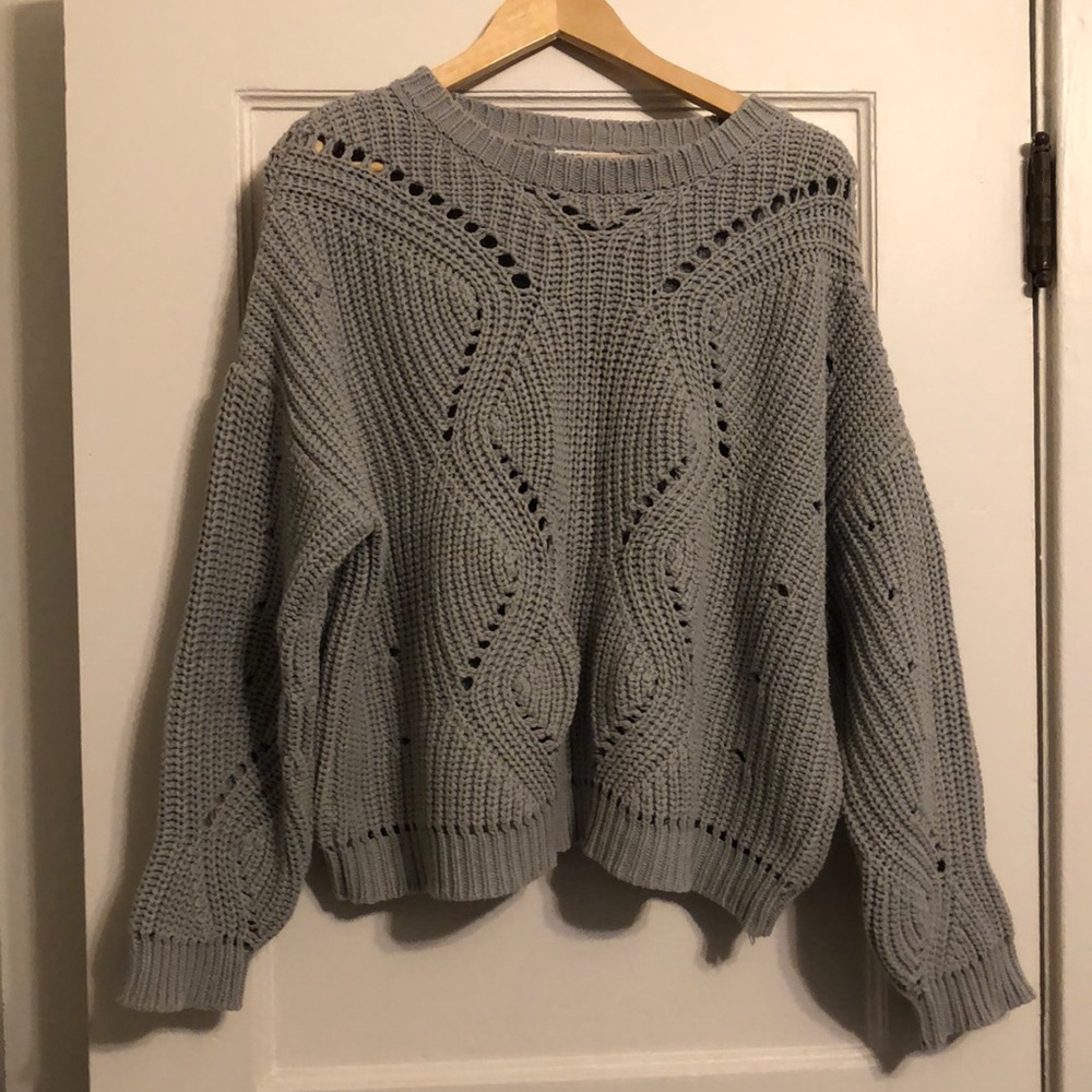 Cable knit sweater
